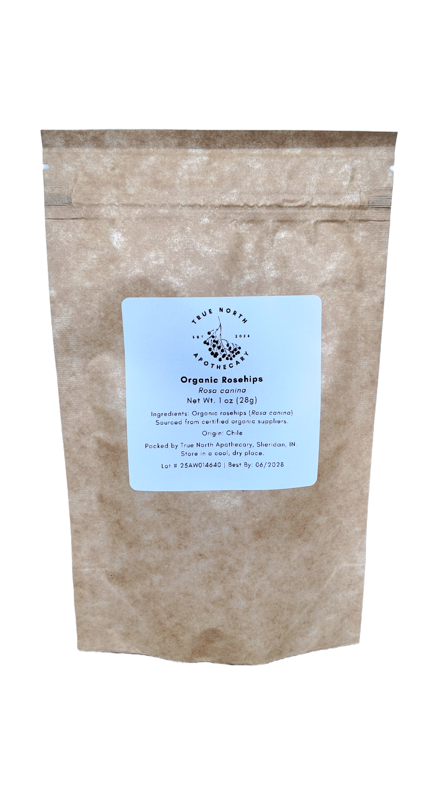 Organic Rosehips (Cut & Sifted, Seedless) – 1 oz