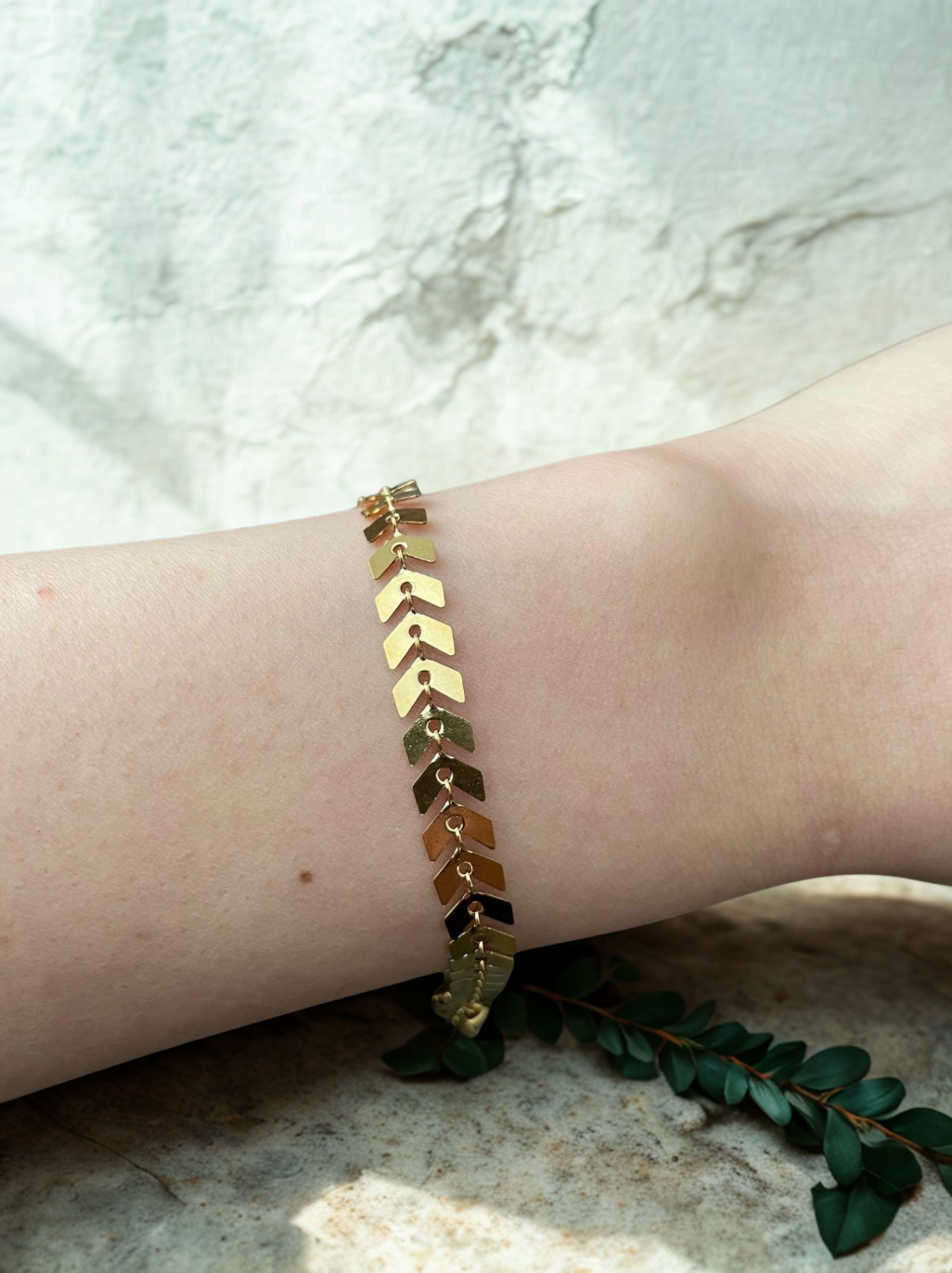 Chevron Bracelet or Anklet
