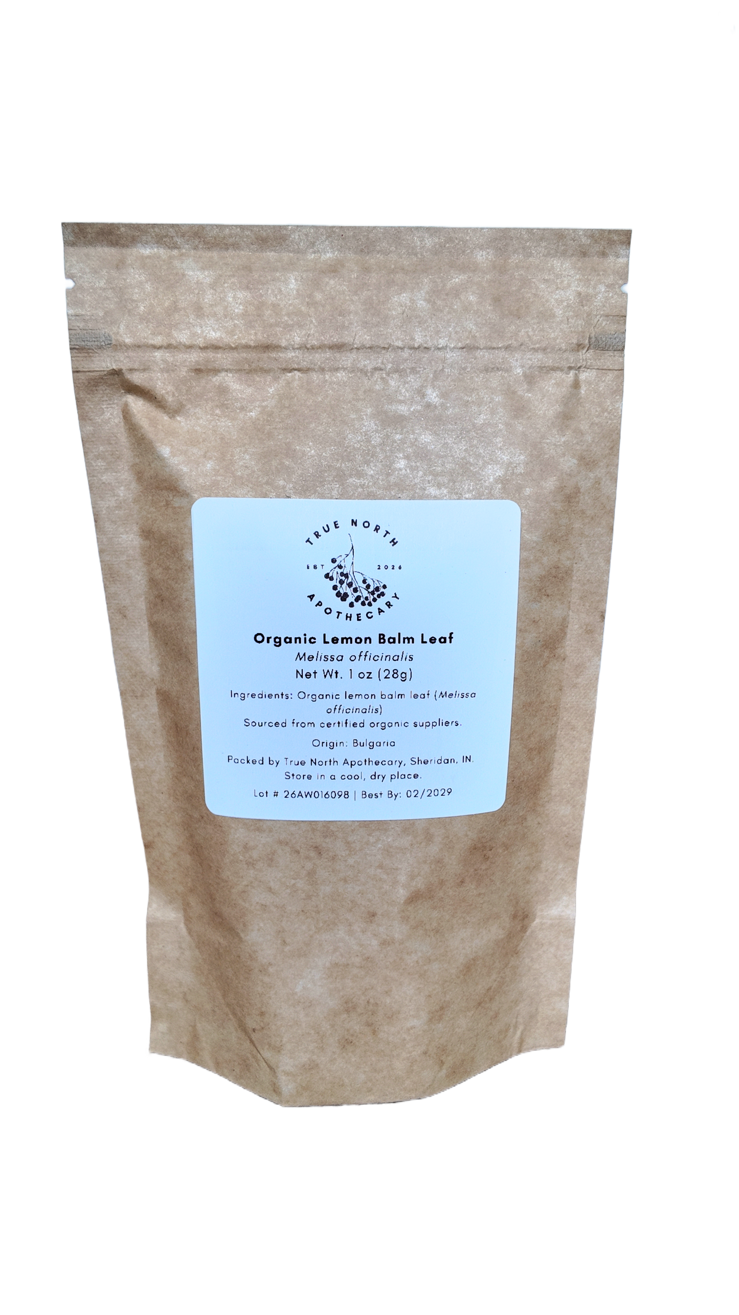 Organic Lemon Balm Leaf (Cut & Sifted) – 1 oz