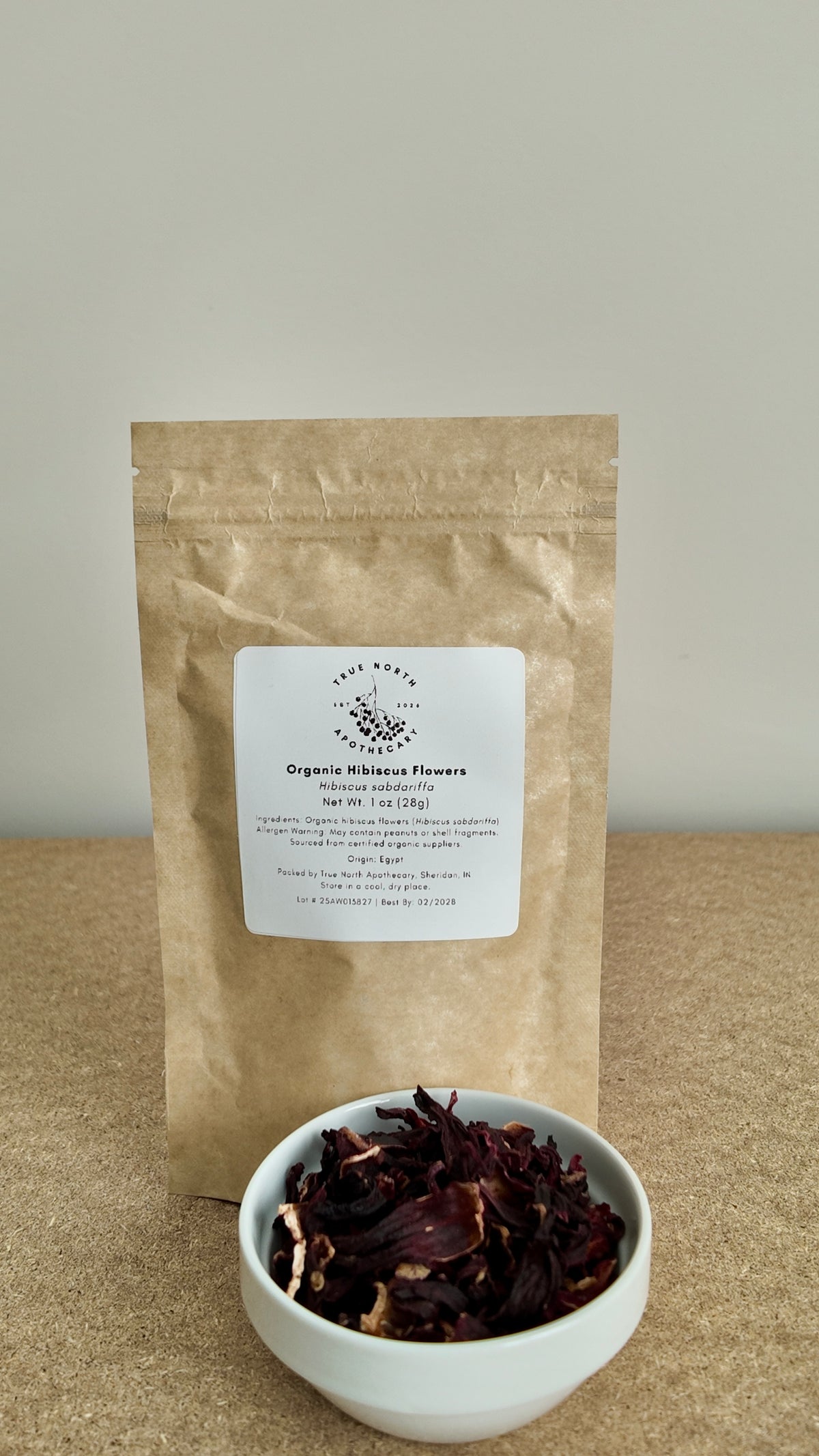 Organic Hibiscus Flowers (Whole) – 1 oz