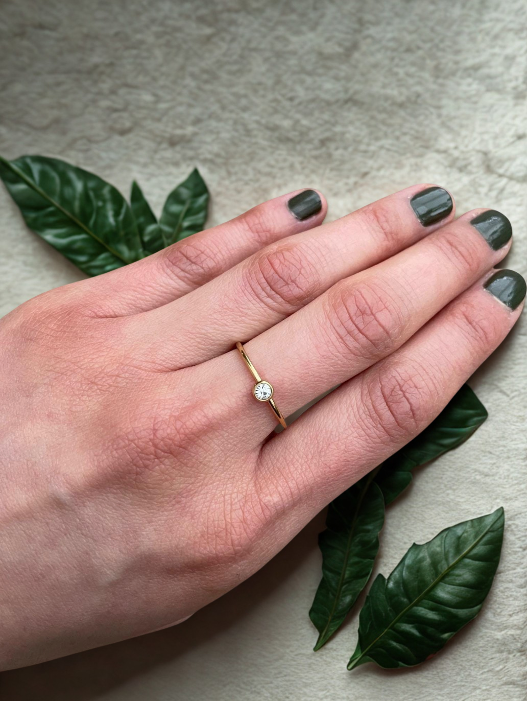 Rhinestone Stacking Ring